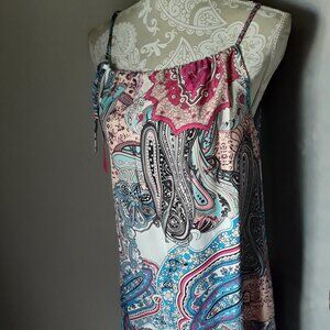 New Mundefeis colorful sleeveless sun dress size S